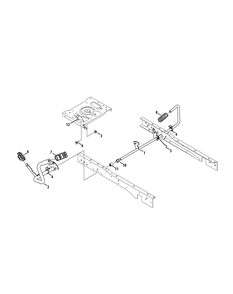 Pedals Diagram and Parts List for XT2-LX42KH (13APA1CS010-13WPA1CS010)(2015) Cub Cadet Lawn Tractor